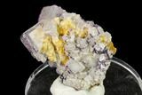 Cubic Fluorite Crystals with Purple Edges - China #160735-1